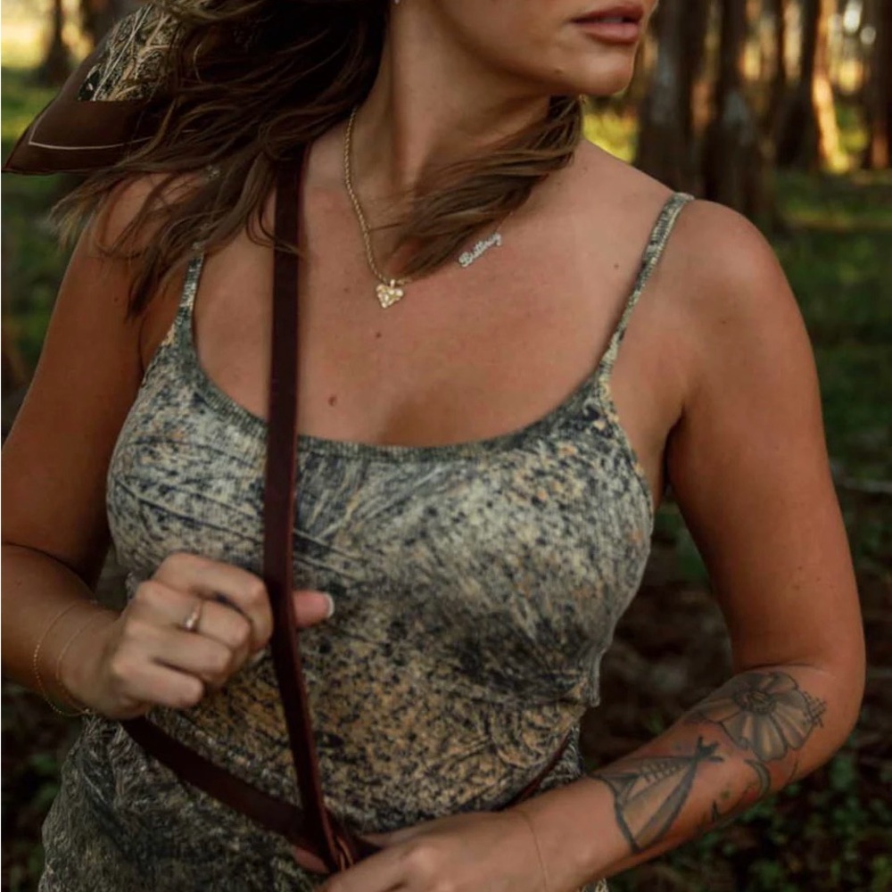 Tribe Kelley Mossy Oak Brush Ribbed Dress (L) - Picture 4 of 9
